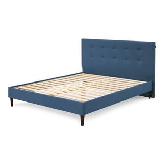 Bobochic Paris Modrá dvojlôžková posteľ  Rory Dark, 160 x 200 cm, značky Bobochic Paris