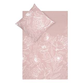 Westwing Collection Ružové obliečky z bavlneného perkálu 200x135 cm Keno - , značky Westwing Collection