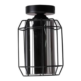 Čierne stropné svietidlo so skleneným tienidlom ø 15 cm Jonera - Candellux Lighting