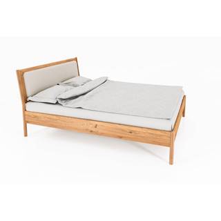 The Beds Dvojlôžková posteľ z dubového dreva s čalúneným čelom 160x200 cm Pola - , značky The Beds