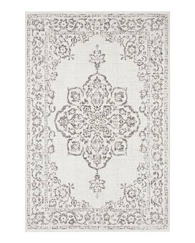 Sivo-krémový vonkajší koberec NORTHRUGS Tilos, 160 x 230 cm