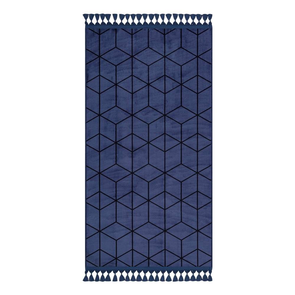 Vitaus Modrý umývateľný koberec 180x120 cm - , značky Vitaus