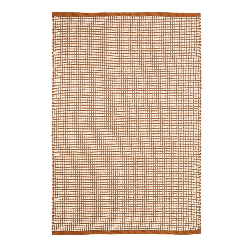 Nattiot Oranžový koberec s podielom vlny 200x140 cm Bergen - , značky Nattiot