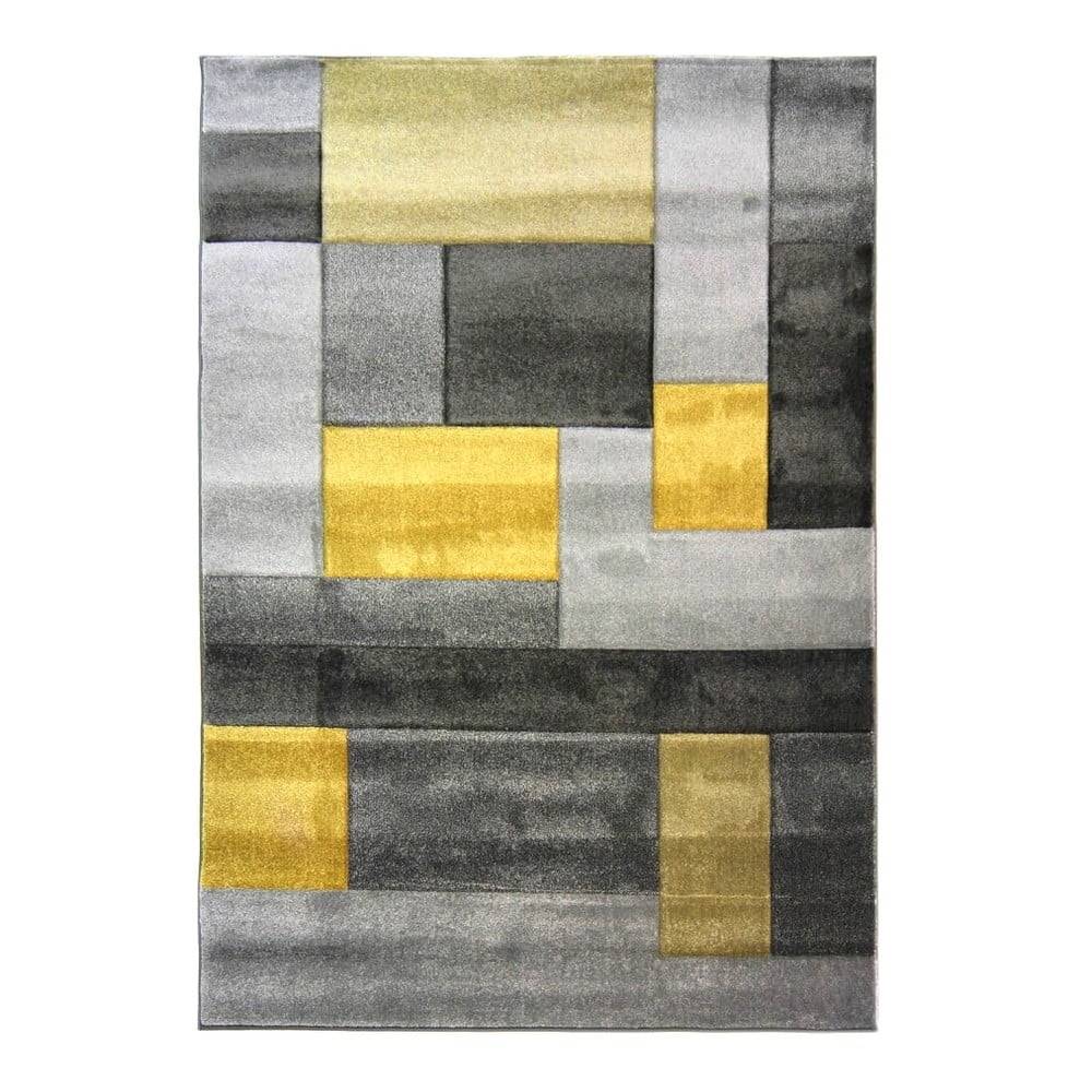 Flair Rugs Sivo-žltý koberec  Cosmos, 80 × 150 cm, značky Flair Rugs