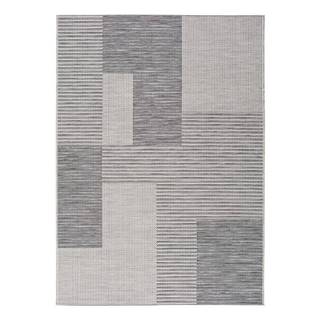 Sivý vonkajší koberec Universal Cork Squares, 115 x 170 cm