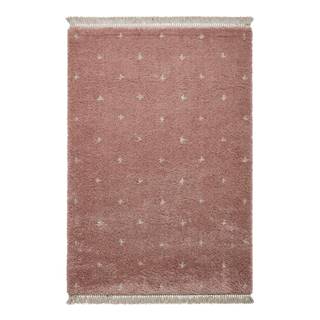 Think Rugs Ružový koberec  Boho Dots, 120 x 170 cm, značky Think Rugs