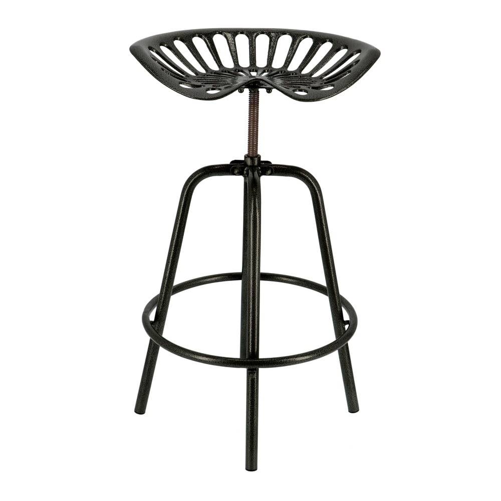 Esschert Design Čierna kovová záhradná barová stolička Traktor – , značky Esschert Design