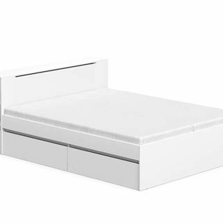 DREVONA Manželská posteľ biela 160 cm REA AMY, značky DREVONA
