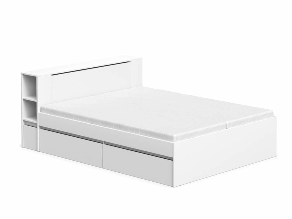 DREVONA Manželská posteľ biela 160 cm REA AMY, značky DREVONA