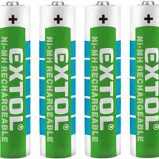 EXTOL ENERGY Batéria nabíjateľná AAA, 1000mAh, NiMh, 4+2ks, značky EXTOL ENERGY