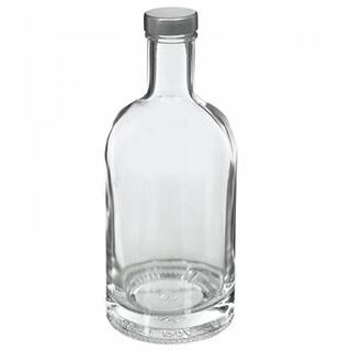 Fľaša na alkohol sklo 700 ml uzáver na závit 6ks/bal