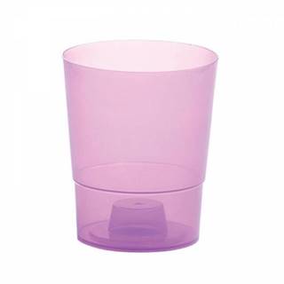 Kinekus Kvetináč plastový, transparentný, priemer 12,5 cm, COUBI ORCHID, fialový, značky Kinekus