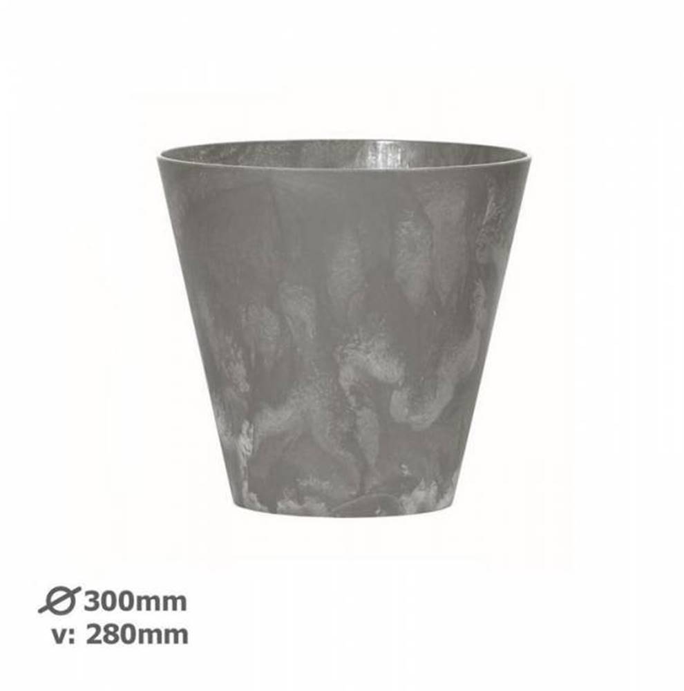 Kinekus Kvetináč plastový, priemer 30cm, TUBUS BETON EFFECT, sivý, značky Kinekus