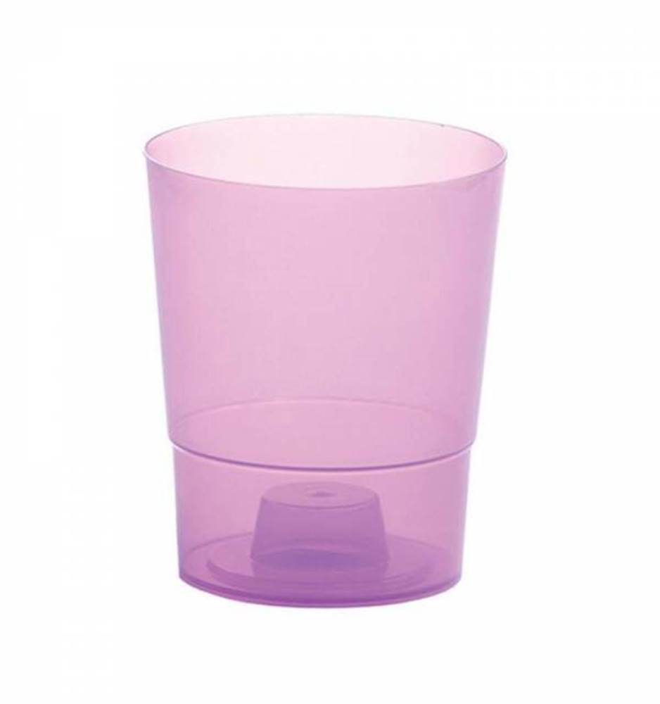 Kinekus Kvetináč plastový, transparentný, priemer 12,5 cm, COUBI ORCHID, fialový, značky Kinekus