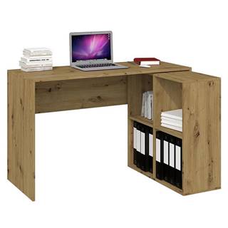 MERKURY MARKET Písací stôl Plus 2x2 dub artisan, značky MERKURY MARKET