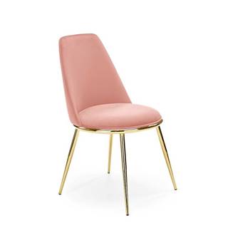 Stolička K460 Velvet/Chrome Ružová