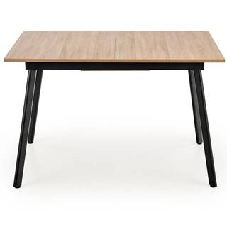 Stôl Albon 120/160 Mdf/Oceľ – Dub Sanoma/Popolavý/Čierna
