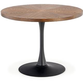 Stôl Carmelo 100 Mdf/Oceľ – Orechowy/Čierna