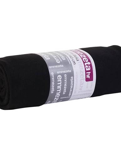 Fleecová deka 130x160 čierna