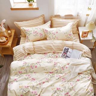 Bavlnená saténová posteľná bielizeň ALBS-01227B 140x200 LASHER