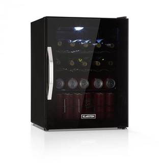 Klarstein  Beersafe XL Onyx, chladnička na nápoje, D, LED, kovové rošty, sklenené dvere, značky Klarstein