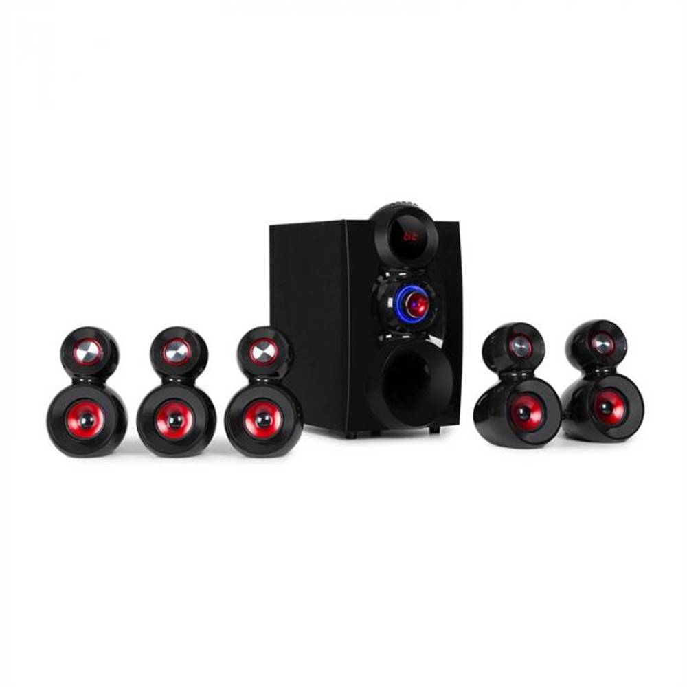 Auna  X-Gaming, 5.1 surround zvukový systém, 380 W max., OneSide subwoofer, BT, USB, SD, značky Auna