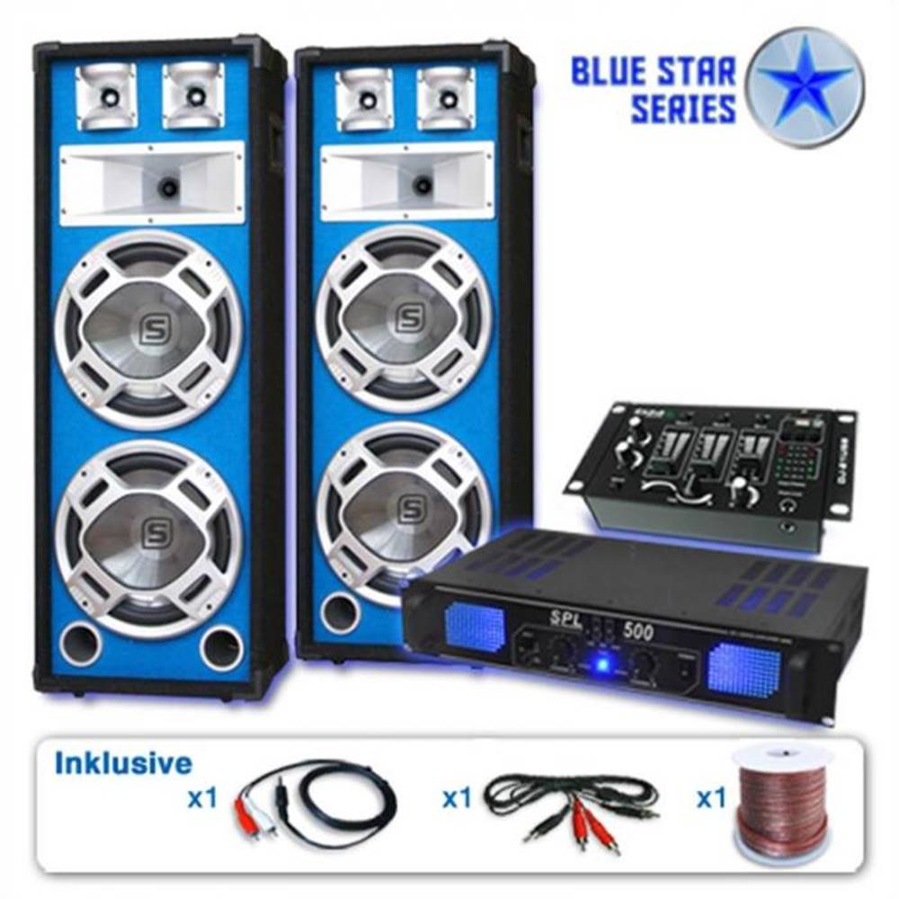 Electronic-Star  Ozvučovací set Blue Star Series Bassveteran USB, 1200 W, značky Electronic-Star