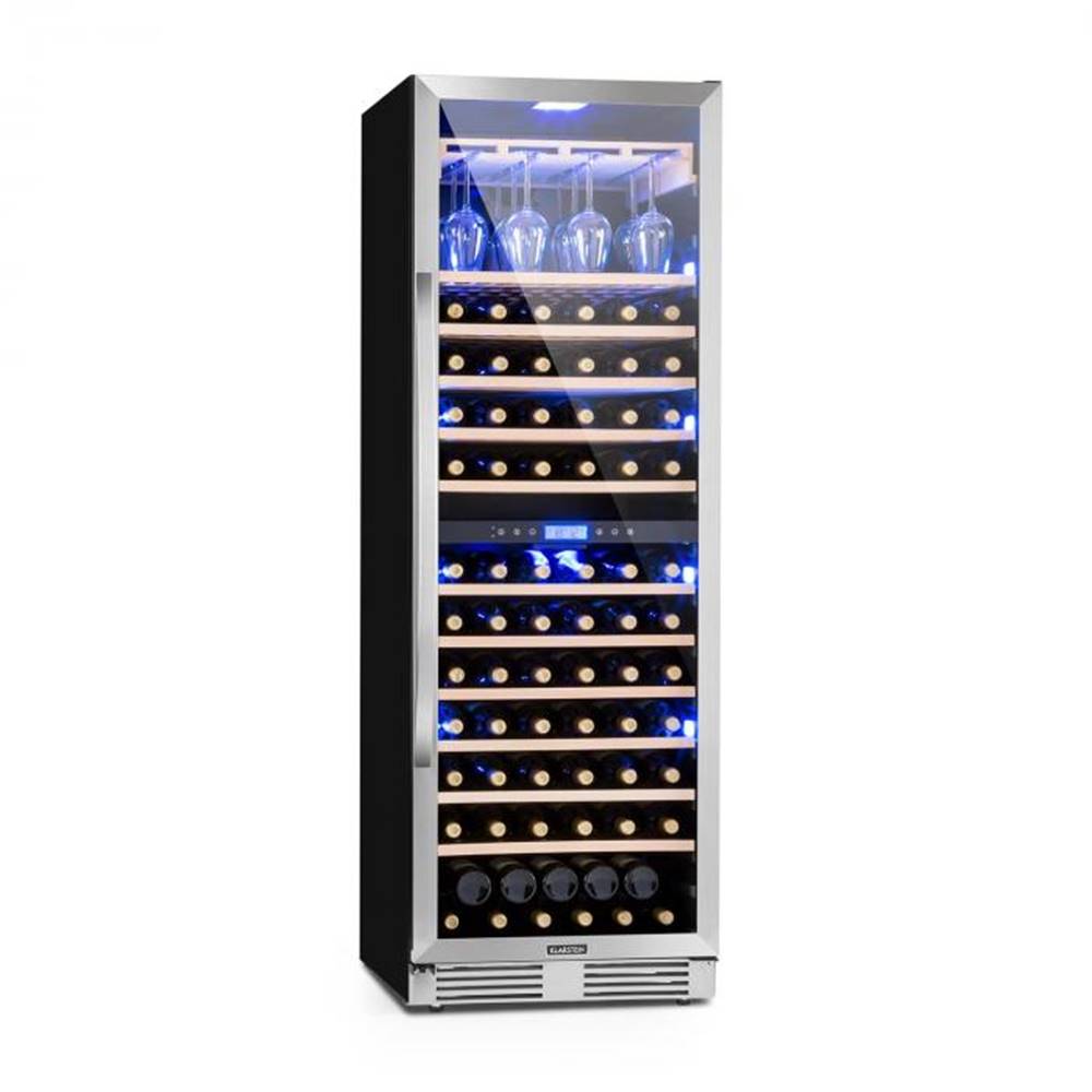 Klarstein  Vinovilla Grande Duo, veľkoobjemová vinotéka, chladnička, 425l, 165 fl., 3-farebné LED osvetlenie, značky Klarstein