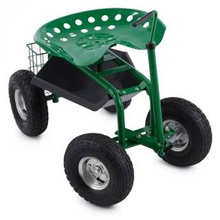 Waldbeck  Park Ranger, záhradný vozík, 130 kg, pojazdný, odkladací priestor, oceľ, zelený, značky Waldbeck