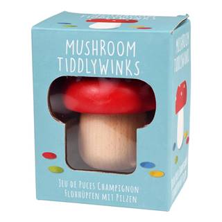Rex London Drevená hra v tvare huby  Mushroom TiddlyWinks, značky Rex London