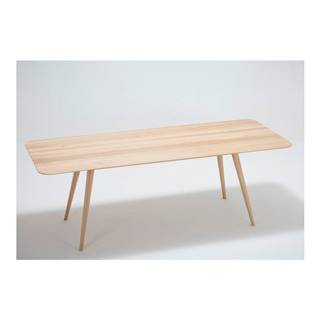 Jedálenský stôl z masívneho dubového dreva Gazzda Stafa, 220 × 90 cm
