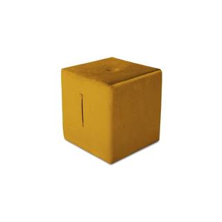 Mazzini Sofas Oranžový puf  Margaret, 40 × 45 cm, značky Mazzini Sofas