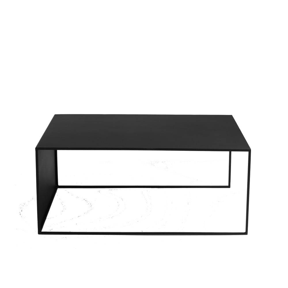 Custom Form Čierny konferenčný stolík CustomForm 2Wall, dĺžka 100 cm, značky Custom Form