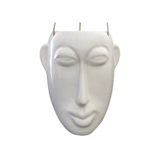 PT LIVING Biely závesný kvetináč  Mask, výška 22,3 cm, značky PT LIVING