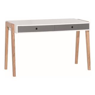 Bielo-sivý pracovný stôl Vox Concept