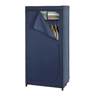 Modrá látková úložná skriňa Wenko Business, 160 x 50 x 90 cm