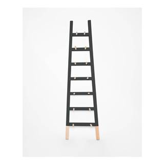 Surdic Čierny odkladacie dekoratívne rebrík z borovicového dreva  Negro, značky Surdic