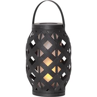 Čierny lampáš Star Trading Flame Lantern, výška 23 cm