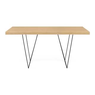 TemaHome Stôl s čiernymi nohami  Multi, 160 × 90 cm, značky TemaHome