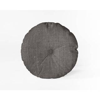 Sivý vankúš Really Nice Things Cojin Redondo Cool Grey, ⌀ 45 cm