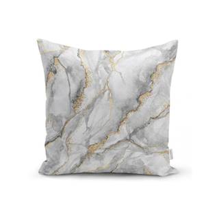 Minimalist Cushion Covers Obliečka na vankúš  Marble With Hint Of Gold, 45 x 45 cm, značky Minimalist Cushion Covers