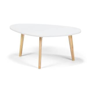 Biely konferenčný stolík Bonami Essentials Skandinávsky, dĺžka 84,5 cm
