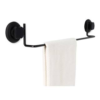 Compactor Čierny samodržiaci nástenný držiak na uteráky  Bestlock Black Tube Holder For Towels, 60,6 x 9 cm, značky Compactor