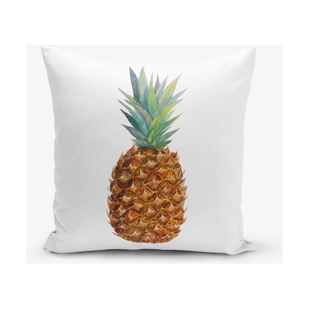 Minimalist Cushion Covers Obliečka na vankúš s prímesou bavlny s motívom ananasu  Pine, 45 × 45 cm, značky Minimalist Cushion Covers