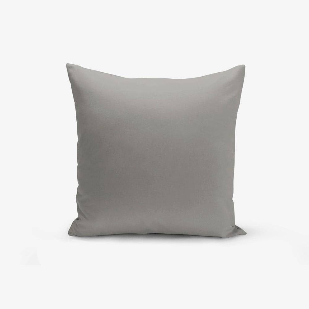 Minimalist Cushion Covers Sivá obliečka na vankúš  Düz, 45 × 45 cm, značky Minimalist Cushion Covers