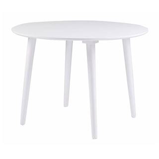 Rowico Biely jedálenský stôl z dreva kaučukovníka  Lotte, ⌀ 106 cm, značky Rowico