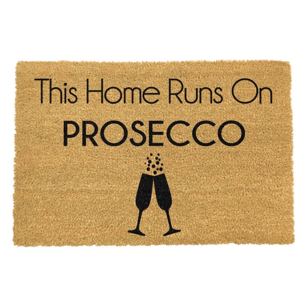 Artsy Doormats Rohožka z prírodného kokosového vlákna  This Home Runs On Prosecco, 40 x 60 cm, značky Artsy Doormats