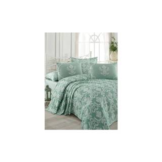 Eponj Home Bavlnená prikrývka na posteľ na dvojlôžko s obliečkami na vankúše a plachtou Pure, 200 × 235 cm, značky Eponj Home