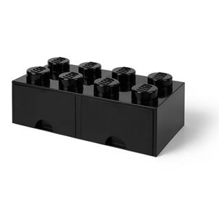 LEGO® Čierny úložný box s dvoma zásuvkami , značky LEGO®