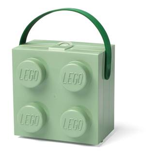 LEGO® Svetlozelený úložný box s rukoväťou , značky LEGO®